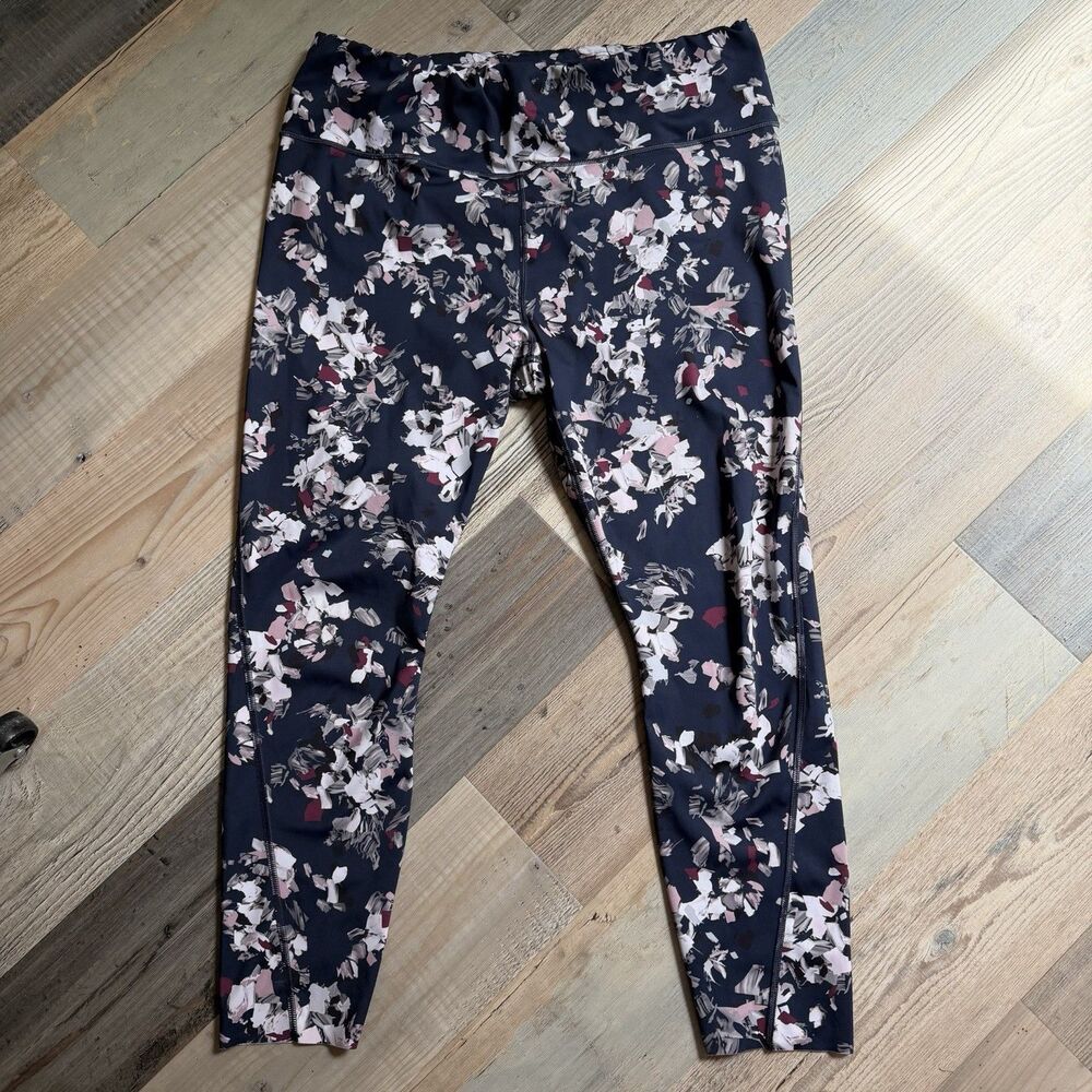 Athleta Challenge Bloom 7/8 Tight XL Midnight Madness Floral Leggings